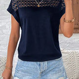 Lulu™ | T-shirt Chic à Manches Chauve-Souris bleu