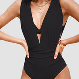 Maillot de bain gainant de luxe avec décolleté en V profond