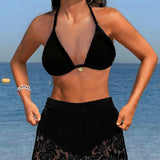 Lana® | Ensemble bikini en dentelle uni élégant