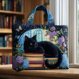 Sac artisanal Chat Noir sur Livres
