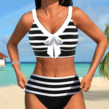 Lula® | Bikini rayé taille haute