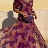 Louise™  | Robe Maxi de Fête Élégante à Col V