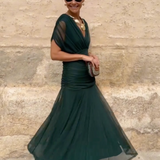 Louise™  | Robe Maxi de Fête Élégante à Col V