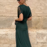 Louise™  | Robe Maxi de Fête Élégante à Col V