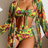Glenda – Bikini avec jupe fleurie