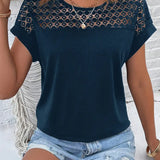 Lulu™ | T-shirt Chic à Manches Chauve-Souris bleu