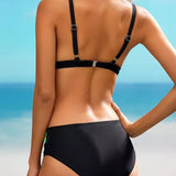 Mila | Bikini fendue avec dégradé de couleurs