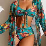 Glenda – Bikini avec jupe fleurie