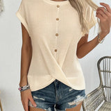 Camille™ | T-shirt Moderne à Boutons