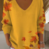 Béatrice – Pull coloré avec col en V