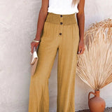 Riana™ | Pantalon taille haute coupe relax