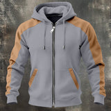 LOUIS™ | SWEAT-SHIRT BICOLORE À ZIP