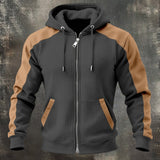 LOUIS™ | SWEAT-SHIRT BICOLORE À ZIP