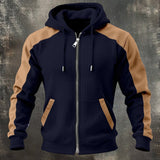 LOUIS™ | SWEAT-SHIRT BICOLORE À ZIP