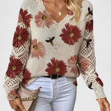 Aurélie™ | Élégance florale Pull