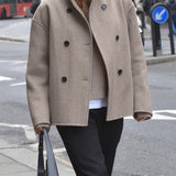 Élodie™ | Veste Tendance à Double Boutonnage
