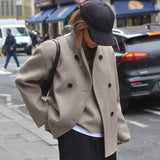 Élodie™ | Veste Tendance à Double Boutonnage