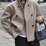 Élodie™ | Veste Tendance à Double Boutonnage