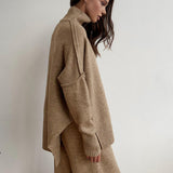 Delia™ | Ensemble Tricoté à Col Roulé