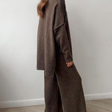 Delia™ | Ensemble Tricoté à Col Roulé