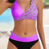 Mona – Bikini imprimée aux teintes chaudes