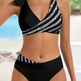Mona – Bikini imprimée aux teintes chaudes