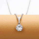 Collier Pendentif Classique en Zirconium