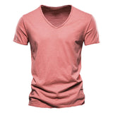 Juleas™ | Tee-shirt Uni Col V en Coton