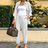 Martina - Ensemble Chemise et Pantalon en Lin et Coton