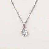 Collier Pendentif Classique en Zirconium