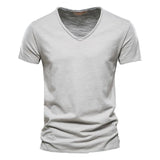Juleas™ | Tee-shirt Uni Col V en Coton