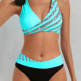 Mona – Bikini imprimée aux teintes chaudes
