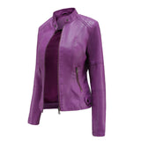 Milena™ | Veste en Cuir Élégante
