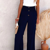 Riana™ | Pantalon taille haute coupe relax