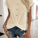 Camille™ | T-shirt Moderne à Boutons