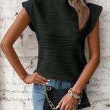 Eva™ | Élégante Blouse à Col Montant