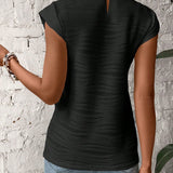 Eva™ | Élégante Blouse à Col Montant