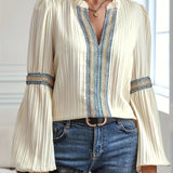 Jeffiner™ | Blouse en Dentelle Élégante