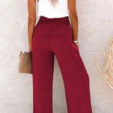 Riana™ | Pantalon taille haute coupe relax