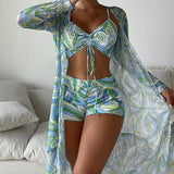 Luna® – Ensemble bikini 3 pièces avec imprimé
