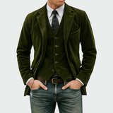 Tommy™ | Ensemble 2 pièces: Blazer et Gilet en Velours